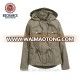 custom-made autumn winter slim parka jacket hooded thicken padded coat for wholesale clothing