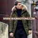 overcoat warm winter fur long mens lining outdoor down hooded parka jacket