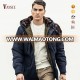 Classic warm winter jacket coat with hood blended duck zip-front hooded jacket