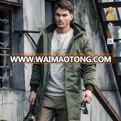 Classic knee length warm winter overcoat long mens coat