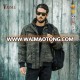 Custom winter proof camouflage design zipper jacket with hood for men